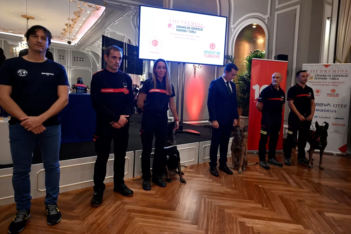 Türk-İspanyol Sanayi Ticaret Odası, 6 Şubat'taki depremlerde yardım için Türkiye'ye gelen İspanyol ekiplerini ödüllendirdi