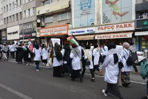 KONYA (AA) – Konya ve Afyonkarahisar'da İsrail'in Gazze'ye saldırılarını protesto