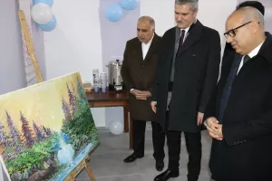 AĞRI (AA) – Ağrı'da, resim yeteneği olan denetimli serbestlik yükümlüsü,