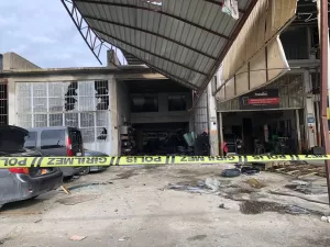 - Patlama anını başka bir iş yerinin güvenlik kamerası kaydetti