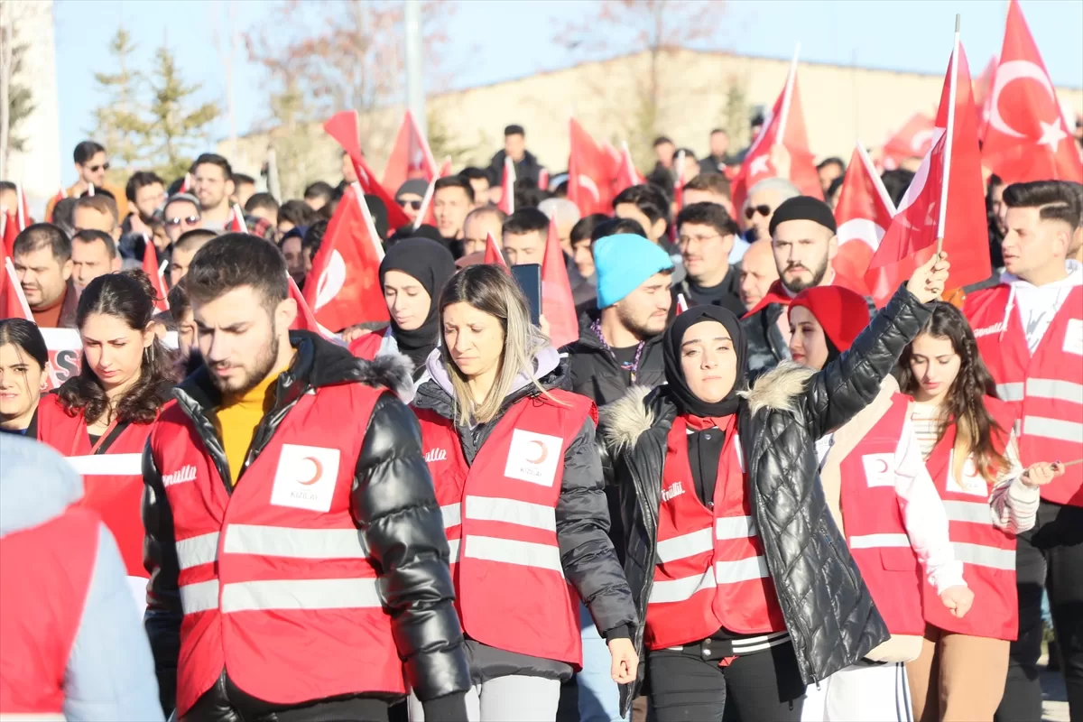 Bayburt'ta “Şehitlere Saygı” yürüyüşü düzenlendi