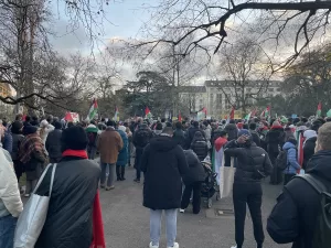 CENEVRE (AA) – İsviçre'nin Cenevre kentinde, Filistin'e destek vermek için
