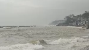 DÜZCE (AA) – Düzce'nin Karadeniz'e kıyısı olan Akçakoca ilçesinde rüzgar