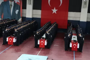 ERZURUM (AA) – Erzurum Polis Meslek Eğitim Merkezi'nde (POMEM) 29.