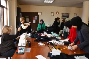 KARABÜK (AA) – Karabük'te halk eğitim merkezi kursiyerlerinin, İsrail'in saldırdığı