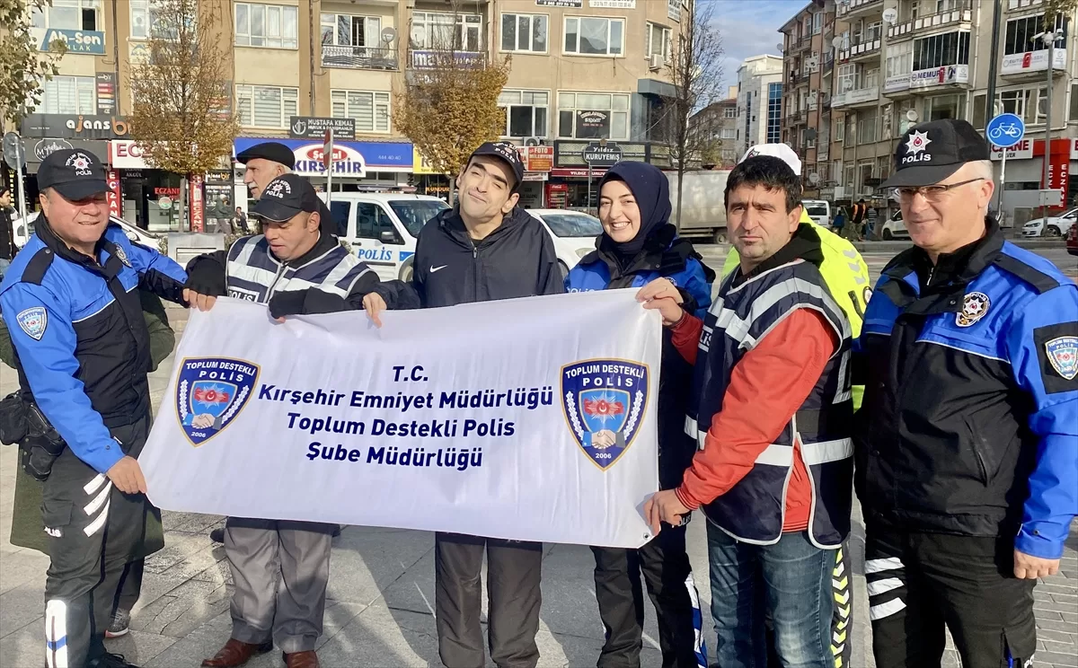 Kırşehir'de üniforma giyen engelliler temsili polis oldu