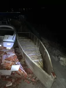 KONYA (AA) – Konya'nın Beyşehir ilçesinde elektroşokla balık avlayan 3