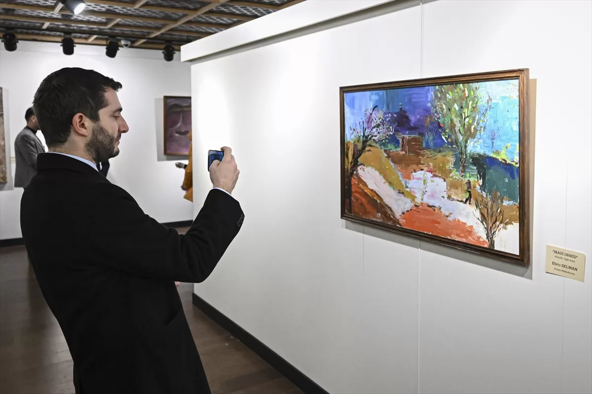 “Kuzey Makedonya'dan Ressamlar Sergisi” Ankara'da açıldı