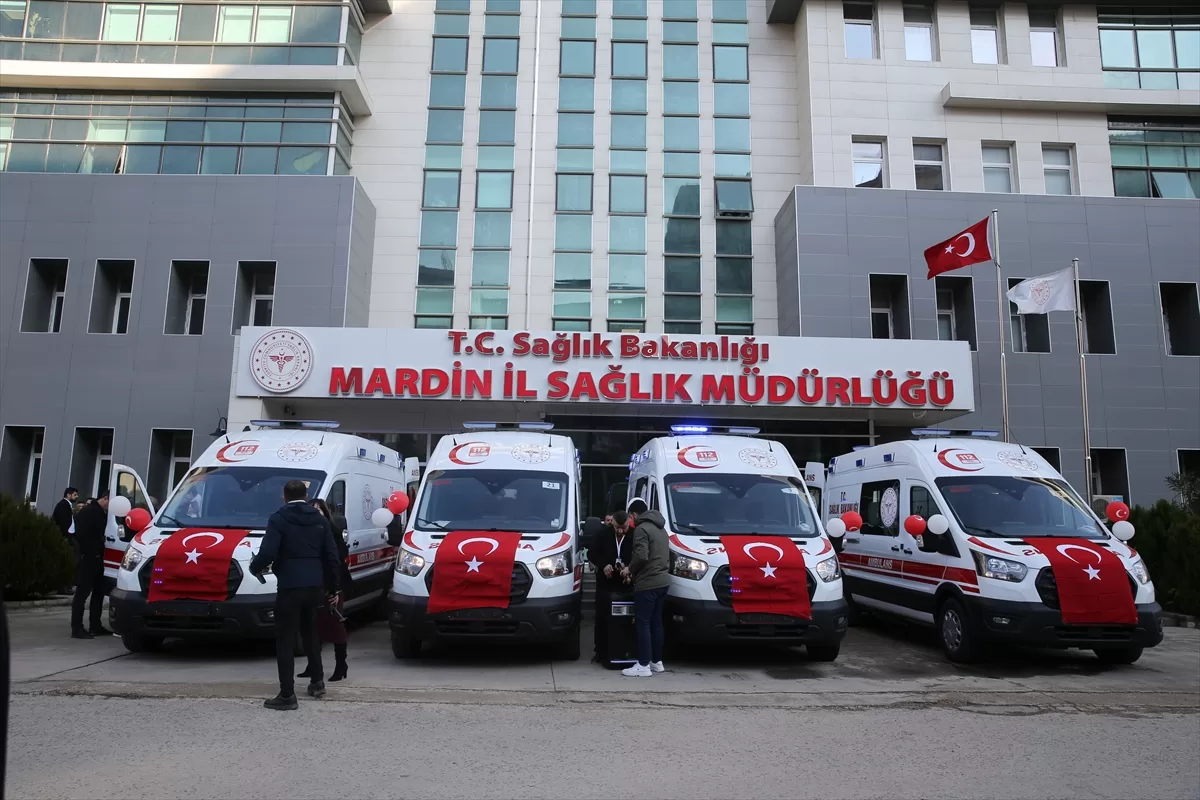 Sağlık Bakanlığınca Mardin'e gönderilen 4 ambulans hizmete alındı