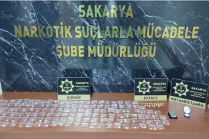 SAKARYA (AA) – Sakarya'da 13 kilo 250 gram kokain ve