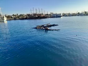 MERSİN (AA) – Mersin'in Silifke ilçesinde, yangın çıkan 26 metrelik