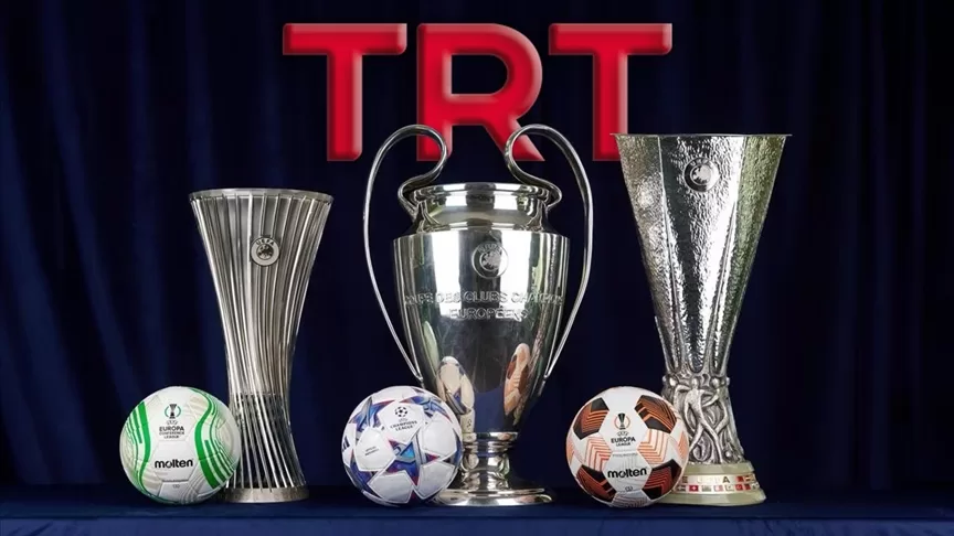 UEFA Şampiyonlar Ligi, UEFA Avrupa Ligi ve UEFA Konferans Ligi maçları 3 sezon boyunca TRT kanalları ve TRT dijital platformu tabii’de yayınlanacak.