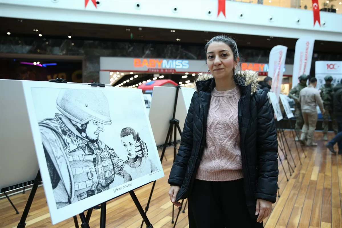 Ankara'da “Mehmetçiğin Kaleminden” resim sergisi