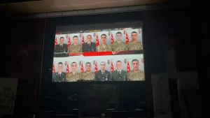 BURDUR (AA) – Burdur'da "Şehitlerimize Rahmet Filistin'e Destek, İsrail'e Lanet"