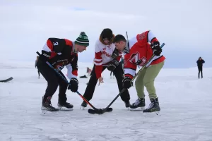 KARS (AA) – CÜNEYT ÇELİK – Atlı kızak ve Eskimo