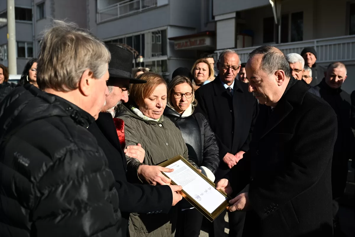 Edirne'de merhum gazeteci Söylemez'in adı evinin bulunduğu sokağa verildi