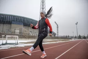 ERZURUM (AA) – TALHA KOCA – Milli atlet Nursena Çeto,