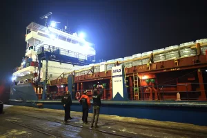 MERSİN (AA) – Türkiye'den Filistin'e 109 tırlık insani yardım malzemesi