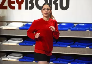 AKSARAY (AA) – AĞIT ERDİ ULUKAYA – Hentbol Kadınlar Süper