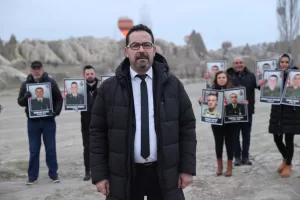 NEVŞEHİR (AA) – Kapadokya'da sıcak hava balonu, İsrail'in Gazze Şeridi'ne