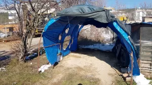 KARABÜK (AA) – Karabük'ün Safranbolu ilçesinde altyapı çalışması sırasında doğal