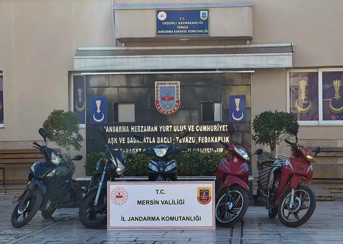 Mersin'de 5 motosiklet çaldığı iddia edilen şüpheli yakalandı