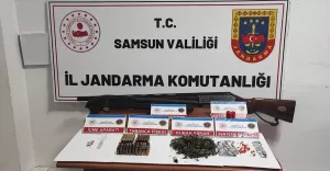 SAMSUN (AA) – Samsun'un Atakum ilçesinde jandarma ekiplerince düzenlenen uyuşturucu