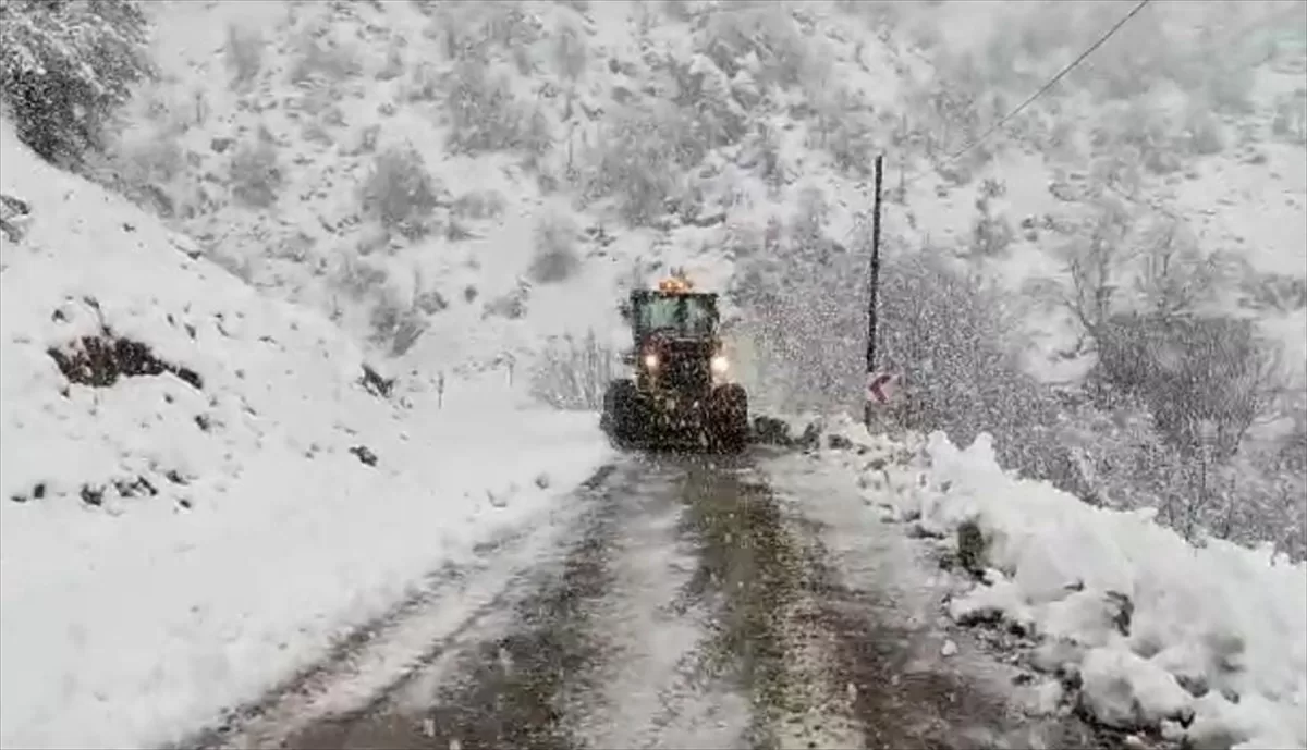 Bingöl, Şırnak ve Siirt'te kar nedeniyle 158  köy yolu ulaşıma kapandı