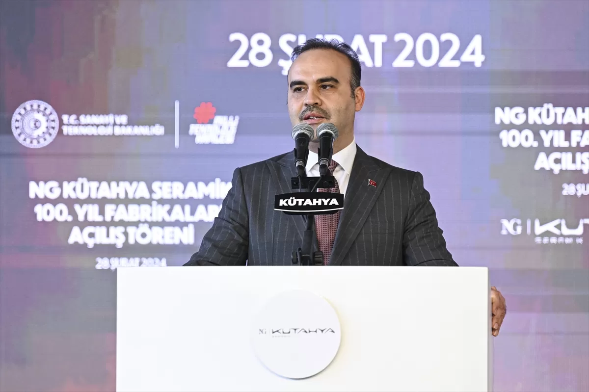 Bakan Kacır, NG Kütahya Seramik 100. Yıl Fabrikaları Açılış Töreni'nde konuştu:
