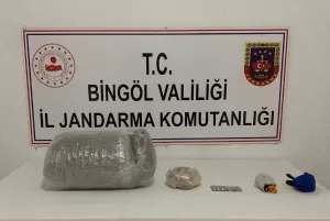 BİNGÖL (AA) – Bingöl'ün Solhan ilçesinde 2 kilo 600 gram