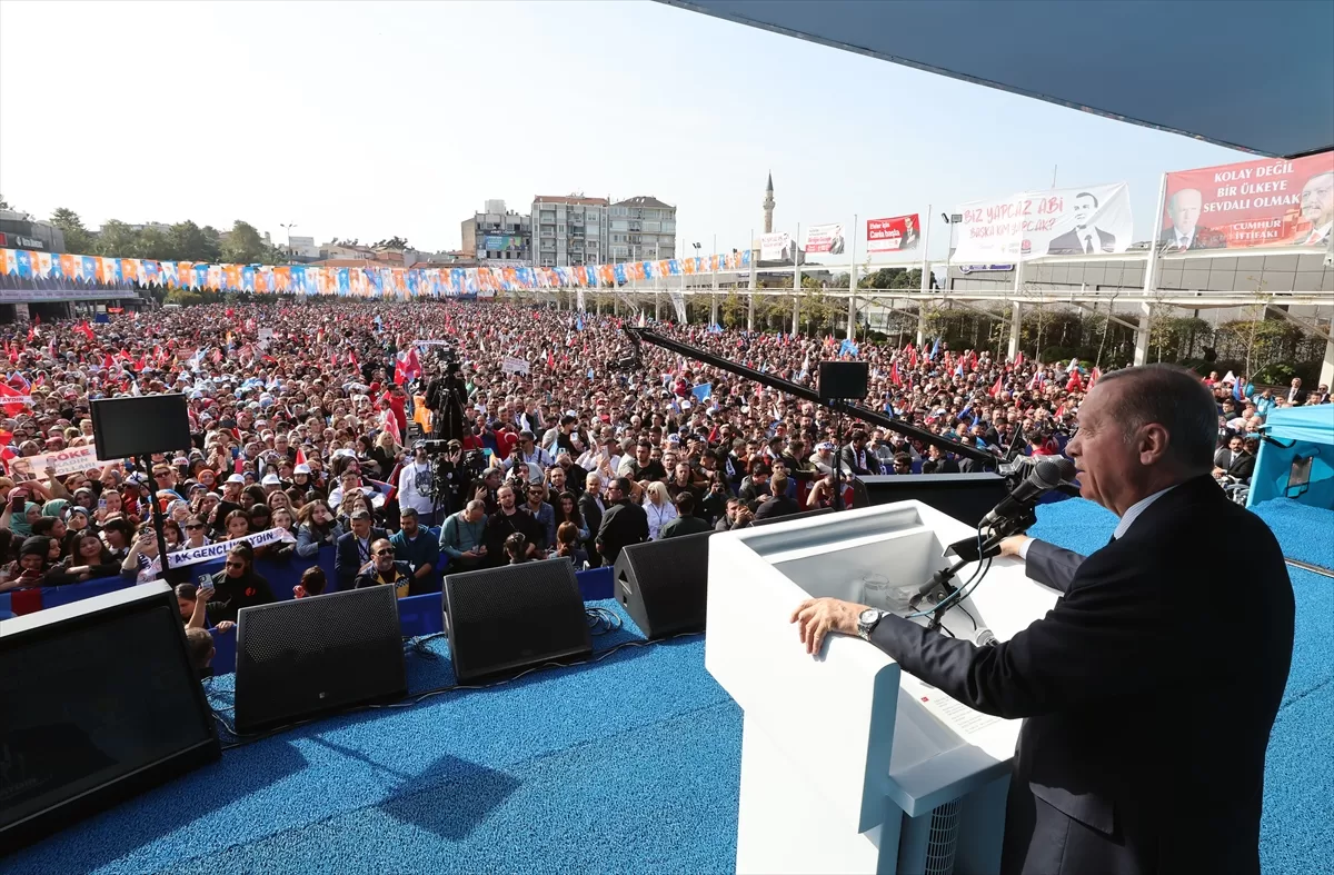 Cumhurbaşkanı Erdoğan, partisinin Aydın mitinginde konuştu: (1)