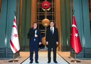 ANKARA (AA) – Cumhurbaşkanı Yardımcısı Cevdet Yılmaz, KKTC Başbakanı Ünal