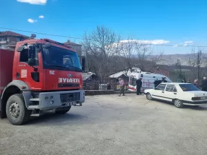 DÜZCE (AA) – Düzce'nin Yığılca ilçesinde evde çıkan yangında 14