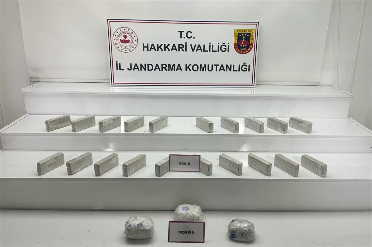 Hakkari kırsalında 12 kilo 922 gram uyuşturucu ele geçirildi