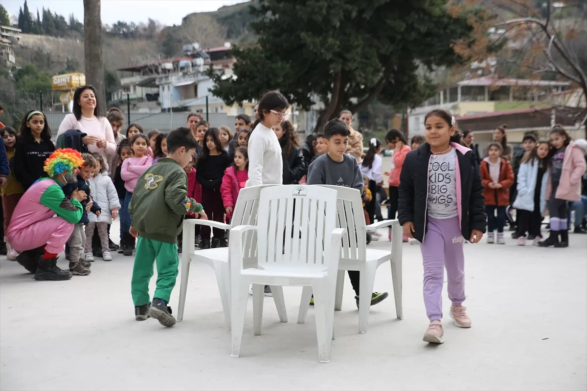 Hatay'da depremzede çocuklar için moral etkinliği düzenlendi
