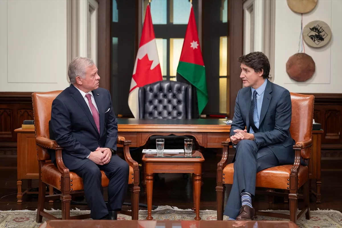 Kanada Başbakanı Trudeau, Ürdün Kralı 2. Abdullah ile bir araya geldi