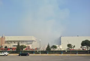 MANİSA (AA) – Manisa Organize Sanayi Bölgesi'nde bir fabrikada çıkan