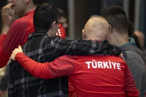 ANKARA (AA) – Şampiyon özel sporcular, aileleri, antrenörler ve kulüp