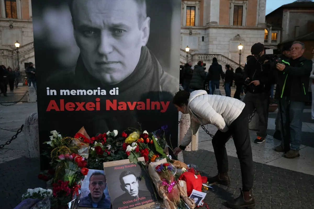 Rus muhalif Aleksey Navalnıy, Roma'da anıldı