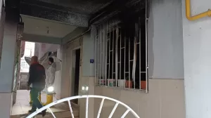 ŞANLIURFA (AA) – Şanlıurfa'nın Birecik ilçesinde bir binada çıkan yangında