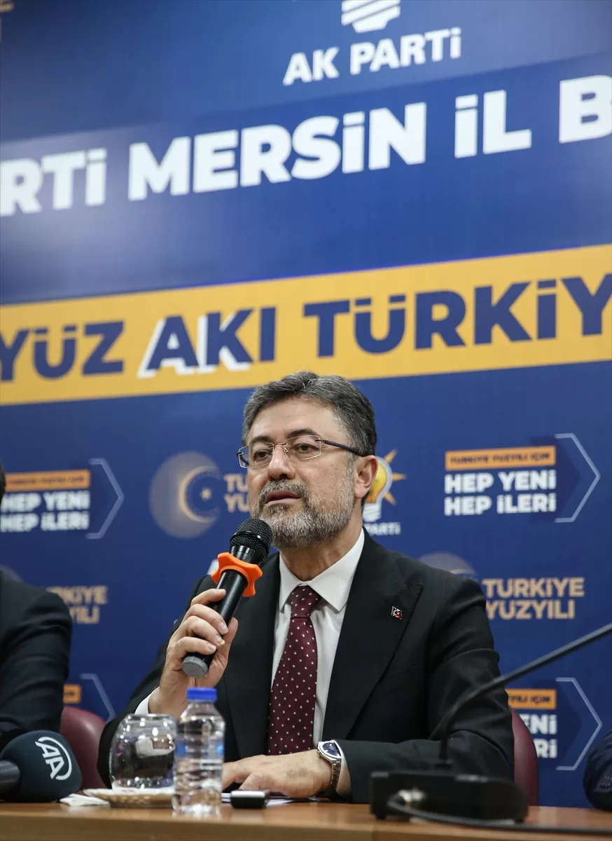 Tarım ve Orman Bakanı İbrahim Yumaklı, AK Parti Mersin İl Başkanlığı'nda konuştu: