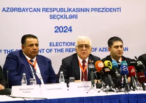BAKÜ (AA) – Azerbaycan'da dün yapılan cumhurbaşkanı seçimini izleyen uluslararası
