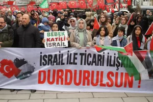 VAN/MUŞ (AA) – Van ve Muş'ta İsrail'in Gazze'ye yönelik saldırıları