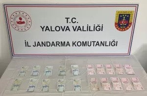 YALOVA (AA) – Yalova merkezli 2 ilde düzenlenen sahte para