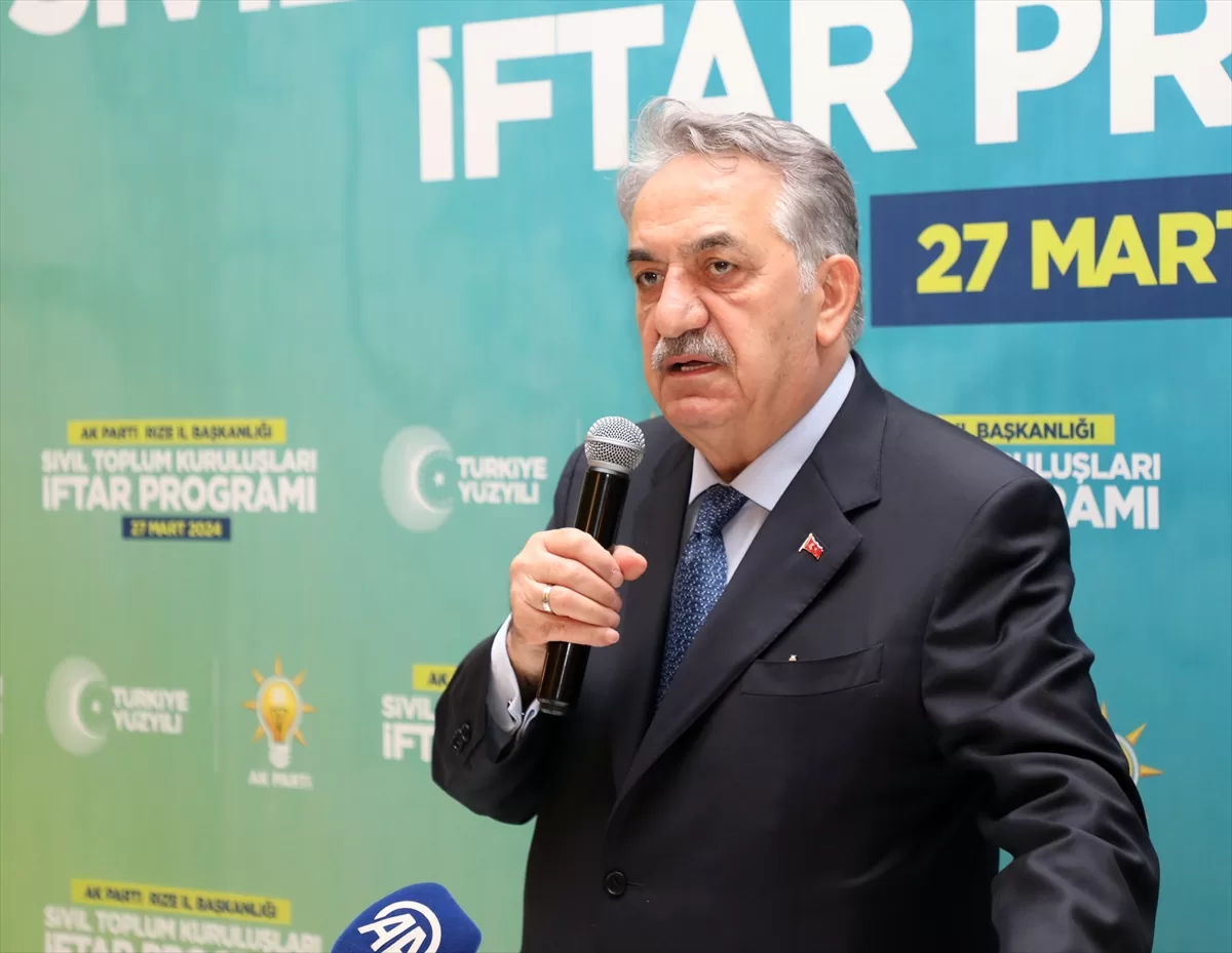 AK Parti Genel Başkan Yardımcısı Yazıcı, Rize'de iftar programında konuştu: