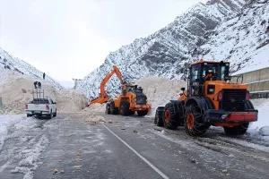VAN (AA) – Van'da çığ nedeniyle kapanan Van-Çatak kara yolu