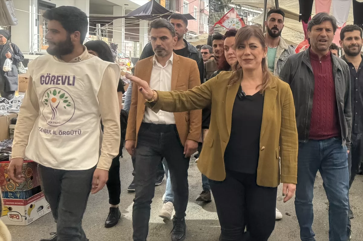 DEM Parti İBB Başkan adayı Beştaş, seçim çalışmalarını Şile'de sürdürdü: