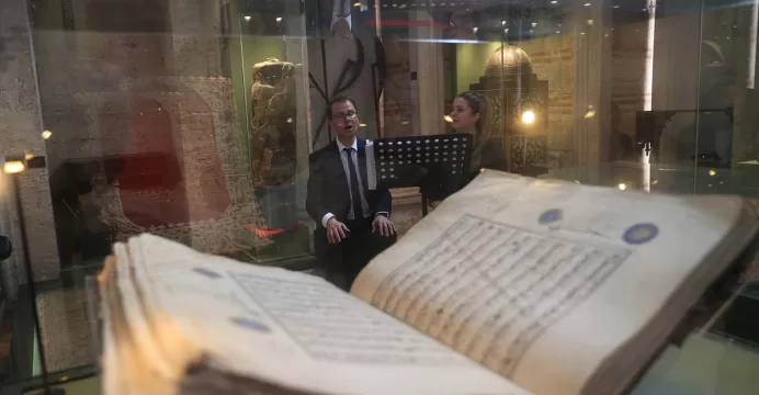Edirne'de müzeye gelenler  konser de dinledi