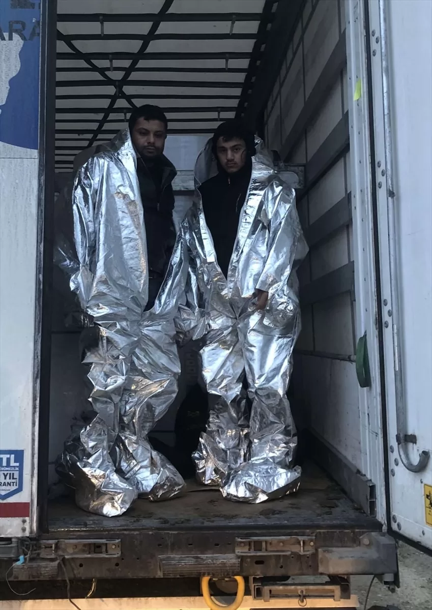 Edirne'de sınır kapısında tırda 2 düzensiz göçmen yakalandı
