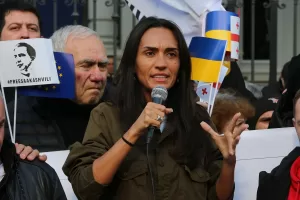 TİFLİS (AA) – Gürcistan'ın başkenti Tiflis'te, ülkede tutuklu yargılanan eski